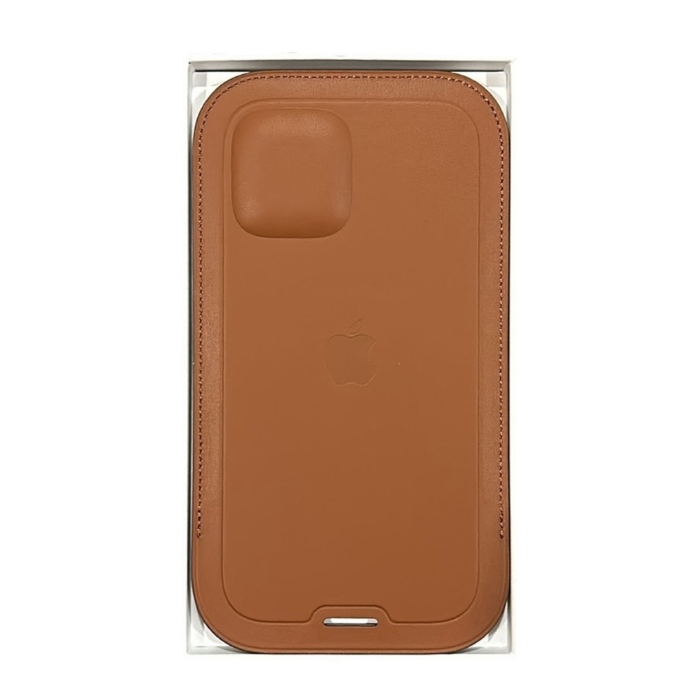 Apple iPhone 12 Pro Leather Sleeve with Strap in Saddle Brown NIB - Picture 4 of 6
